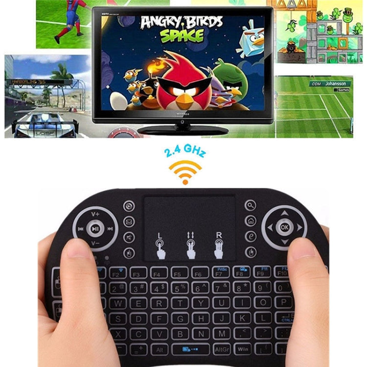 Support Language: Arabic i8 Air Mouse Wireless Keyboard with Touchpad for Android TV Box & Smart TV & PC Tablet & Xbox360 & PS3 & HTPC/IPTV - MINI PC Accessories & Gadgets by buy2fix | Online Shopping UK | buy2fix