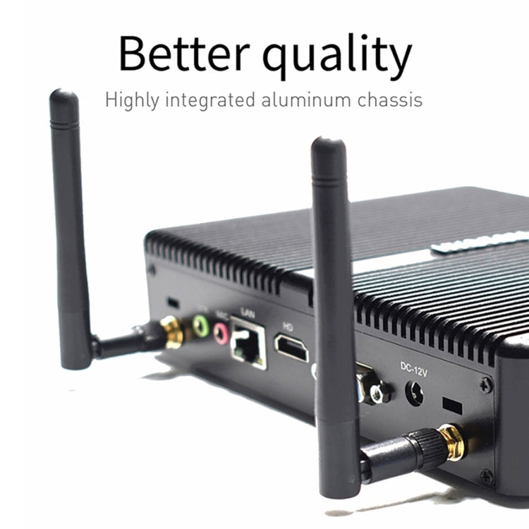 HYSTOU H2 Windows / Linux System Mini PC, Intel Core I5-7267U Dual Core Four Threads up to 3.50GHz, Support mSATA 3.0, 4GB RAM DDR3 + 256GB SSD (Black) - Computer & Networking by HYSTOU | Online Shopping UK | buy2fix