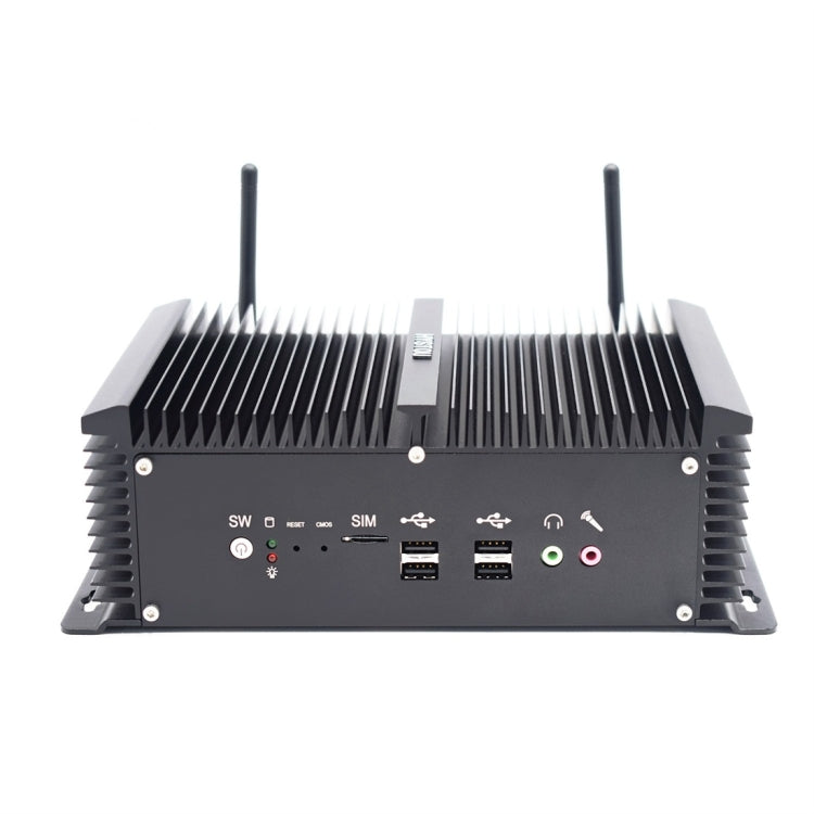 HYSTOU P12-I5-8250U Fanless Mini PC Intel Core i5-8250U Processor Quad Core up to 1.6GHz, RAM: 16G, ROM: 256G, Support Win 7 / 8 / 10 / Linux(Black) - Barebone Mini PCs by HYSTOU | Online Shopping UK | buy2fix