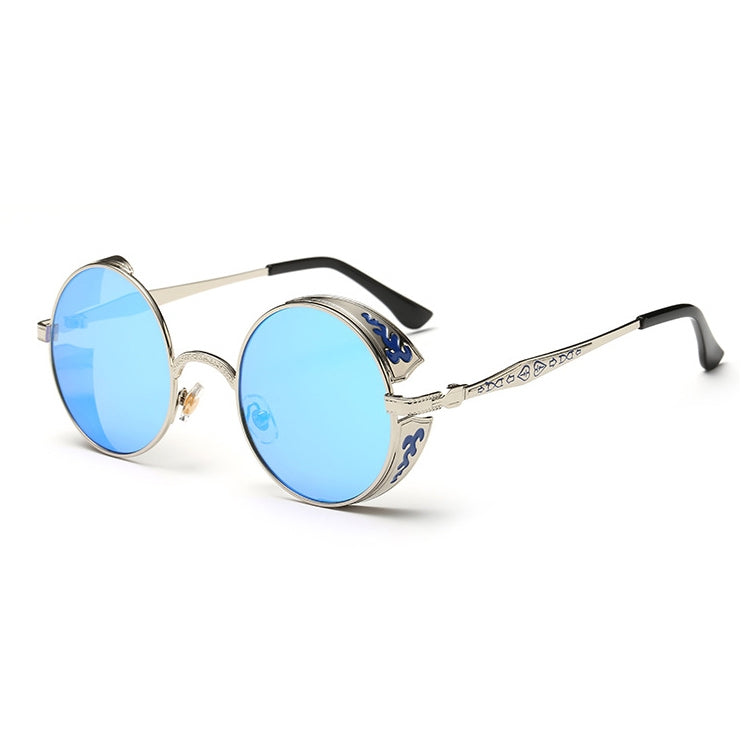 Retro Carved Round Sunglasses - Sunglasses by buy2fix | Online Shopping UK | buy2fix