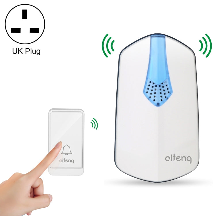 AITENG V026J Wireless Batteryless WIFI Doorbell, UK Plug - Security by AITENG | Online Shopping UK | buy2fix