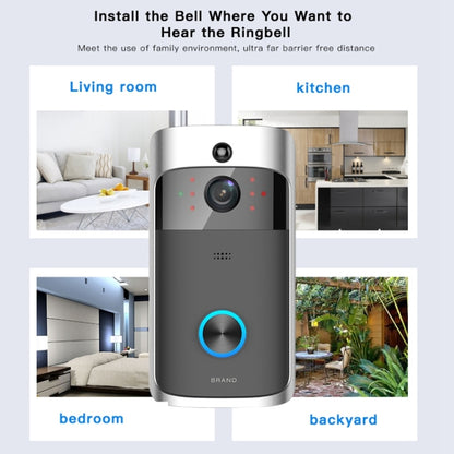 M3 720P Smart WIFI Ultra Low Power Video Visual Doorbell,Support Mobile Phone Remote Monitoring & Night Vision(Black) - Security by buy2fix | Online Shopping UK | buy2fix