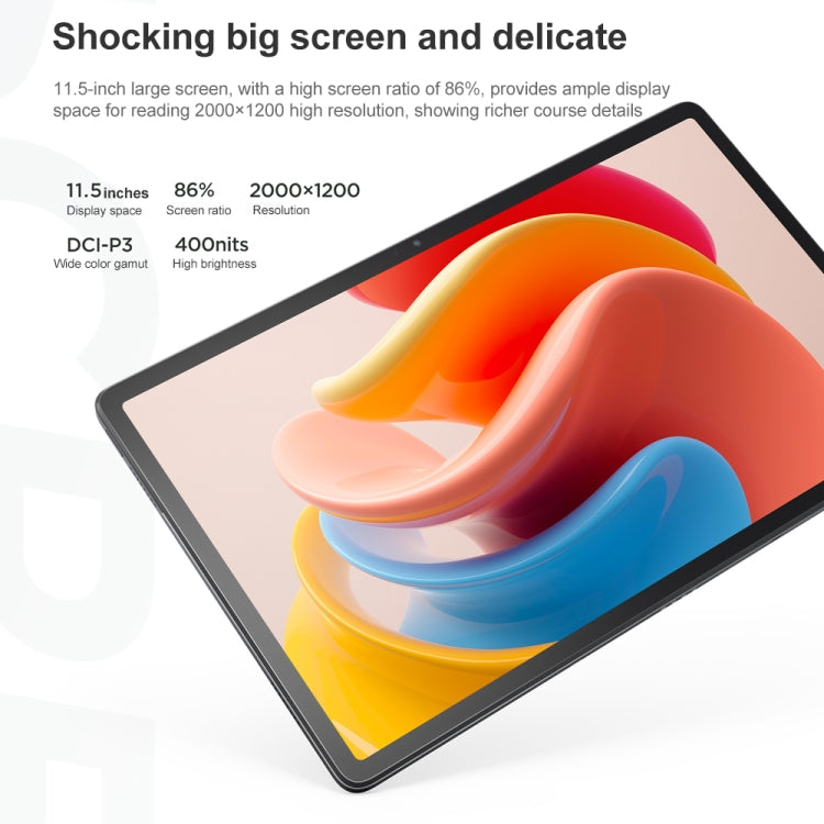 Lenovo Pad Plus 2023 WiFi Tablet, 11.5 inch,  6GB+128GB, Face Identification, Android 12 MediaTek Helio G99 Octa Core, 7700mAh Battery(Dark Gray) - Lenovo by Lenovo | Online Shopping UK | buy2fix