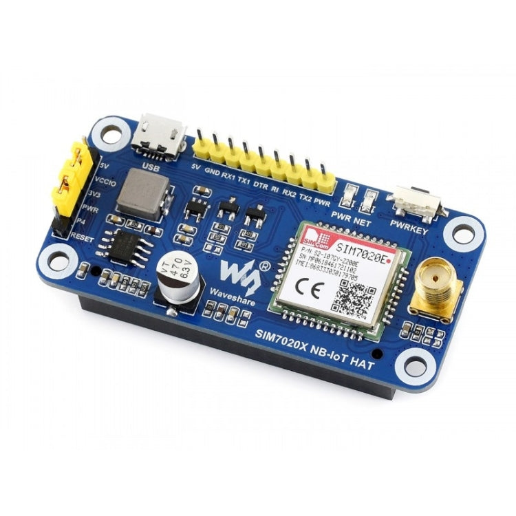 Waveshare NB-IoT HAT for Raspberry Pi, for Europe, Asia, Africa, Australia - Modules Expansions Accessories by Waveshare | Online Shopping UK | buy2fix