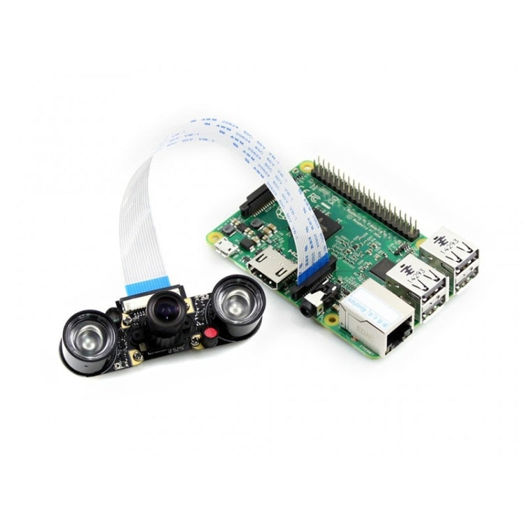 Waveshare RPi Camera (F) Adjustable-Focus Camera Module, Supports Night Vision - Modules Expansions Accessories by Waveshare | Online Shopping UK | buy2fix