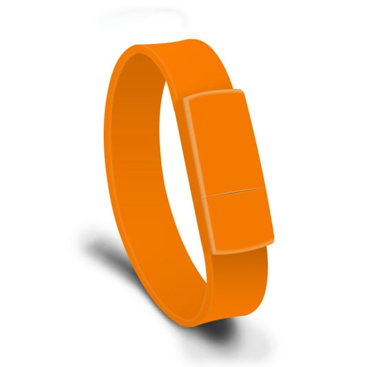 MicroDrive 64GB USB 2.0 Fashion Bracelet Wristband U Disk (Orange) - Computer & Networking by MicroDrive | Online Shopping UK | buy2fix