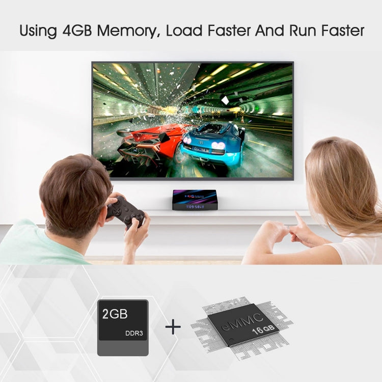 H96 Max-3318 4K Ultra HD Android TV Box with Remote Controller, Android 9.0, RK3318 Quad-Core 64bit Cortex-A53, WiFi 2.4G/5G, Bluetooth 4.0, 2GB+16GB - Consumer Electronics by buy2fix | Online Shopping UK | buy2fix